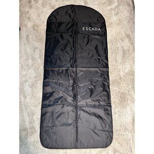 ESCADA Long Dust Bag Travel Garment Nylon Black Silver 55”Lx 24”W